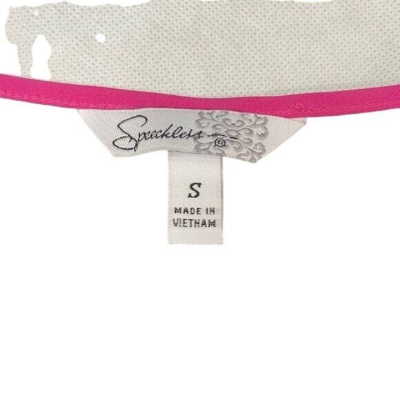 Speechless Hot Pink & Black Mesh Mini Hollow Cut Out Sides Dress Size S - Picture 4 of 9